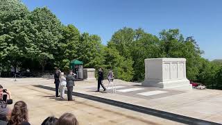 Changing of the wreath ceremony tomb of the unknown soldier [upl. by Breena]