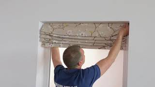 4 How to install roman blinds [upl. by Nygem]