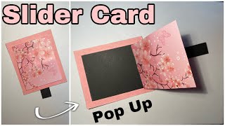 Slider POP UP Card  DIY Interactive Cards  ScrapbookExplosion Box [upl. by Asital]