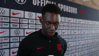 PREMATCH MIXED ZONE Folarin Balogun  USMNT vs Germany  October 13 2023 [upl. by Etoile]