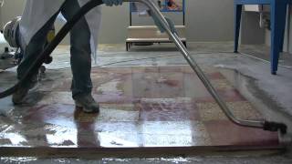 Terrazzo floor polishing  How to polishing floor with Klindex system [upl. by Eiramassenav]