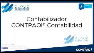 CONTPAQi CONTABILIDAD CONTABILIZADOR [upl. by Sadiras]