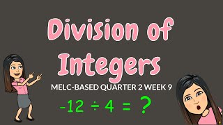 DIVISION OF INTEGERS  GRADE 6 [upl. by Asillim]