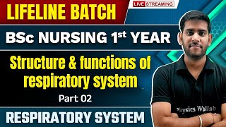 Structure amp Functions Of Respiratory System  Part 2  Respiratory System  BSc Nursing 1st Year [upl. by Essej]