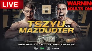 NIKITA TSZYU VS KOEN MAZOUDIER LIVE AUSTRALIAN SUPER WELTERWEIGHT TITLE BOXING REACTION STREAM [upl. by Yrtnej810]