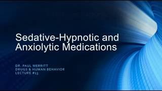 Sedative Hypnotics  Barbiturates [upl. by Drobman]