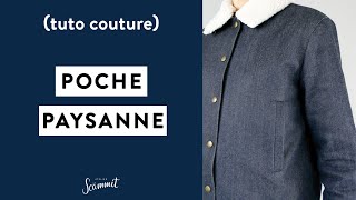 TUTORIEL TECHNIQUE Poche paysanne [upl. by Heywood]