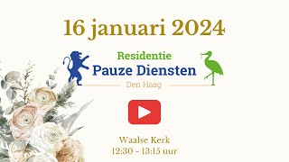 Residentie Pauze Diensten  16 januari 2024 [upl. by Simsar]