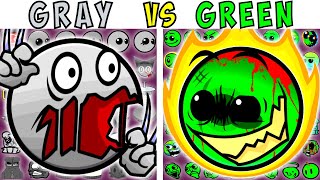 ALL GRAY VS GREEN CHARACTERS  FNF Character Test  Gameplay VS Playground [upl. by Deering346]