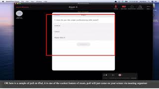 How to participate in a poll in Zoom on iPad [upl. by Arob]