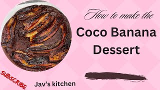 Banana Cake Recipe  How To Make Banana Cake  Cocoa Banana dessert  Homemade Banana dessert recipe [upl. by Ahaelam]