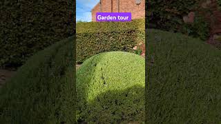 A garden tour of one of our gardens we landscaped and maintained garden gardentour topiary love [upl. by Nrubyar]