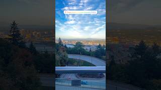 The View from the Top ✨ OHSU Hospital Aerial Tram Station skyview cityview [upl. by Ardnuahs921]