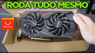 A GTX 1060 5GB DO ALIEXPRESS CHEGOU UMA BAITA PLACA DE VÍDEO POR R1600 [upl. by Nnaycart]