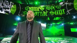 Triple H returns to Raw 30th January 2017 [upl. by Spaulding38]