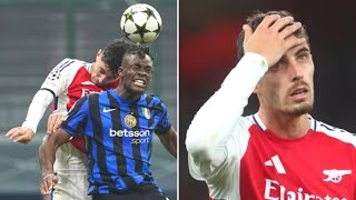 Kai Havertz Suffers Brutal Head Clash in Arsenal vs Inter Showdown [upl. by Buchalter]