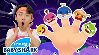 🧟‍♀️NEW NO Its the Zombie Shark Finger Family  Baby Shark Halloween  Baby Shark Official [upl. by Halsted]