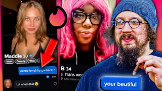 Catfishing and b̶u̶l̶l̶y̶i̶n̶g̶ Talking to Girls on TlNDER  Sam Hyde [upl. by Marie-Jeanne]