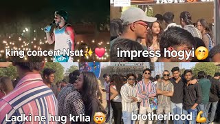 Ladki ne hug krlia👀 King concert NSUT Dwarka✨️Jindagi ke asli mjee🫶🤧 [upl. by Kakalina]