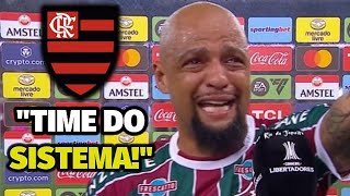 TIME DO SISTEMA Felipe Melo provocou após Fluminense 0x2 Flamengo [upl. by Nadual833]