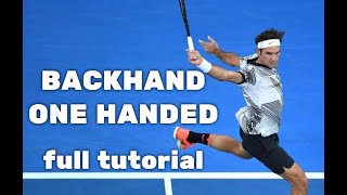 Tennis Tips  MarioRITennis  One handed backhand [upl. by Coral]