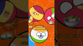 LA COMIDA INDIA SUPER PICANTE countryballs humordepaises humor india [upl. by Ycal453]