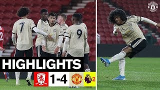 U23 Highlights  Middlesbrough 14 United  The Academy [upl. by Aihpos354]