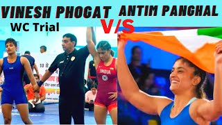 Vinesh Phogat VS Antim Panghal World Championship 2022Trial Bout vineshphogat womenwrestling [upl. by Doone]