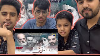 ALIF ost REACTION  Indian reaction on pakistani drama [upl. by Shawna]