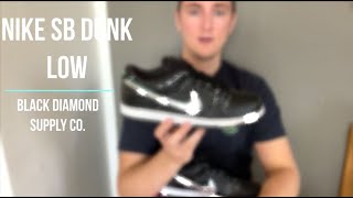 Sneaker Review  On Feet Nike SB Dunk Low Diamond Supply Co Black Diamond Tiffany [upl. by Sylram]