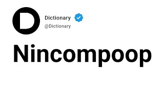 Nincompoop Meaning In English [upl. by Attenat613]