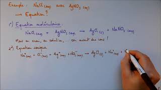 Réactions de précipitation 3  équations des réactions de précipitation [upl. by Ahsennek651]