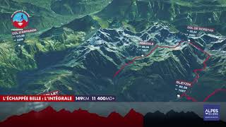 Carte en 3D du parcours de LEchappée Belle Intégrale [upl. by Ursa]