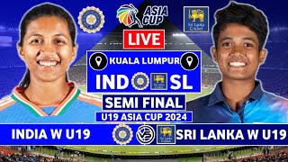 Womens U19 Asia Cup Live India W U19 v Sri Lanka W U19 Live  IND W U19 v SL W U19 Live Commentary [upl. by Yesor]