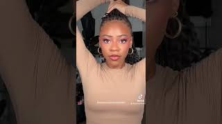 How to style Knotless braids 💕 [upl. by Ebanreb]