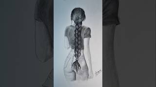 EASY Trick To Draw Braided Hair 👩‍🦰😍 [upl. by Ernesto]