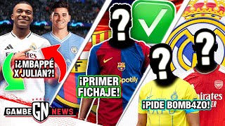 ¡¿JULIÁN ÁLVAREZ x MBAPPÉ🤯lCONFIRMAN 1ER FICHAJE del BARÇA DE FLICK✅lANCELOTTI EXIGE este B0MB4Z0 [upl. by Poppo285]