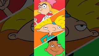 Hey Arnold  Helga Arnold and Gerald From Drawing to Paint Reveal shorts [upl. by Anehta]