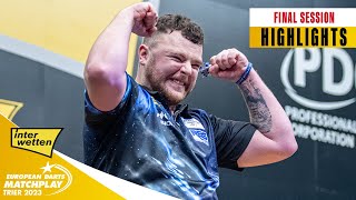 THRILLING FINALE  QFs SFs amp Final Highlights  2023 German Darts Open [upl. by Htrow]