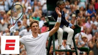 The last 50th game of Anderson vs Isners epic semifinal marathon match at Wimbledon 2018  ESPN [upl. by Meagan113]