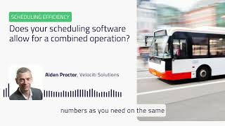 Scheduling  Does your scheduling software allow for a combined bus operation [upl. by Peppy]