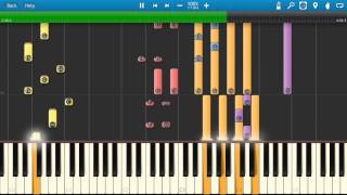 Isaac Hayes  Theme From Shaft Piano Tutorial  Synthesia Cover [upl. by Alleiram829]