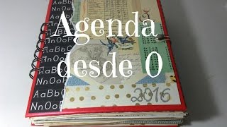 Hacer una agenda desde cero Scrapbooking [upl. by Jezabelle925]