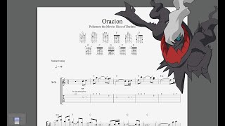 Oracion  Pokémon the Movie Rise of Darkrai Fingerstyle【TAB】 [upl. by Divaj236]