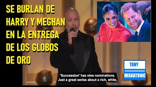 SE BURLAN DE HARRY Y MEGHAN EN PREMIOS GLOBOS DE ORO HACEN ENOJAR A TAYLOR SWIFT [upl. by Llyrad]