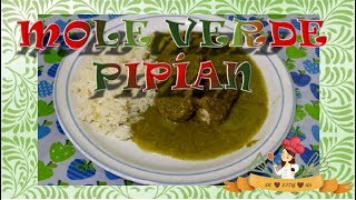 COMO HACER MOLE VERDE  DELICIOSA TRADICIÓN MEXICANA [upl. by Nollaf]