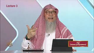 Fiqh  Semester 1  Lecture 3  Shaykh Assim AlHakeem  Zad Academy English [upl. by Navets645]