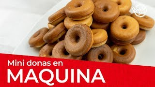 Cómo hacer DONAS en MAQUINA  Receta Básica [upl. by Anahcra]