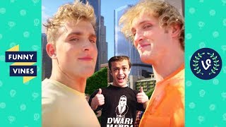 Ultimate Jake and Logan Paul Brothers ft Dwarf Mamba Vine Comp March 2018  Funny Vines V2 [upl. by Victor167]