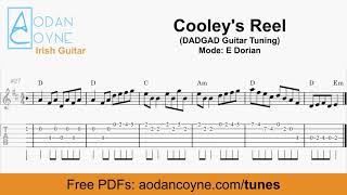 How To Play Cooleys Reel  Irish Reel Tabs Notation amp Chords [upl. by Eram]